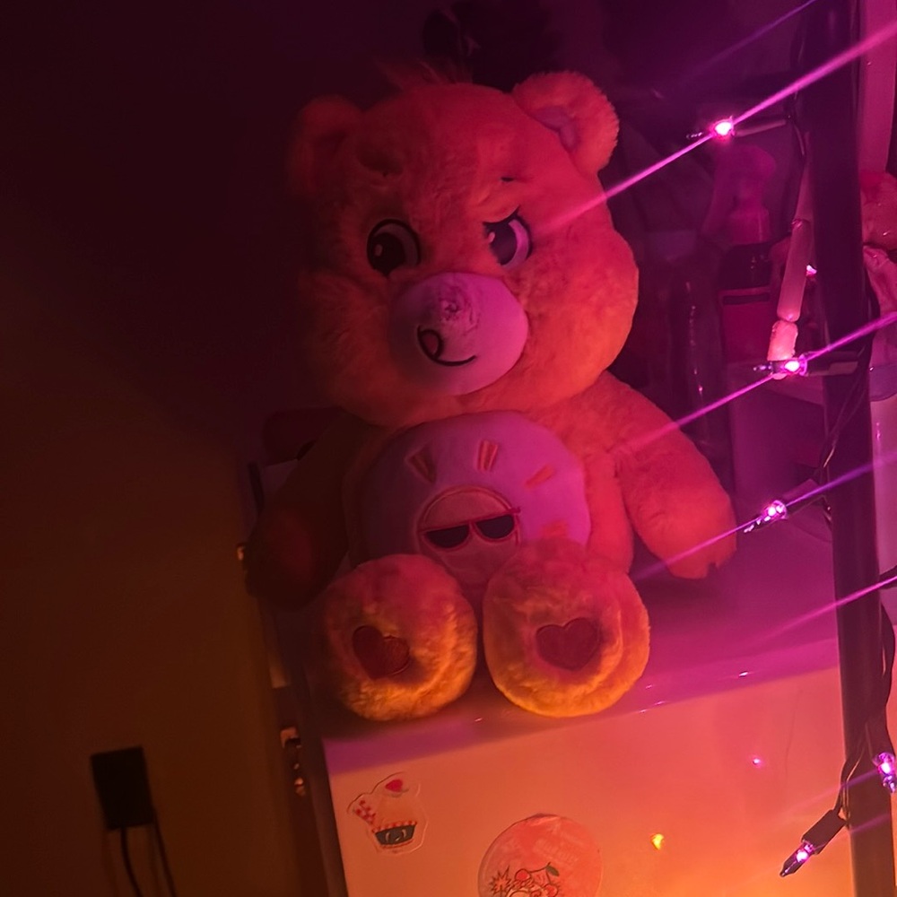 Yellow care bear with unbutton nose💛
